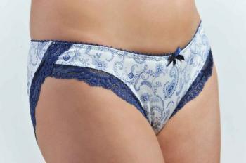Слипы низкие кружевные Bogema Lingerie 90760 (гжель)